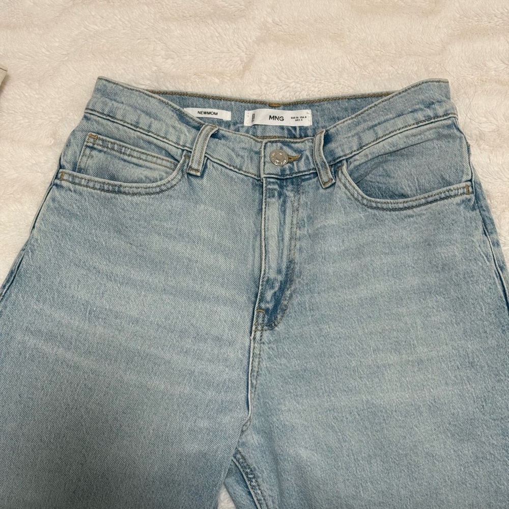 Mango Women's Denim Straight Leg Jeans